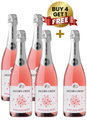 Jacob's Creek Moscato Rose Sparkling 75cl (Buy 4 Get 1 Free)