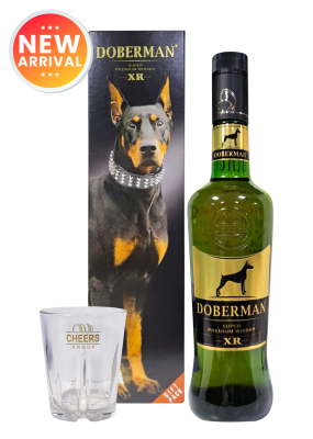 Doberman Super Premium Whisky 75Cl With Glass Pack