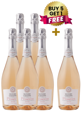 Signore Giuseppe Prosecco Rose Extra Dry 75Cl (Buy 5 Get 1 Free)